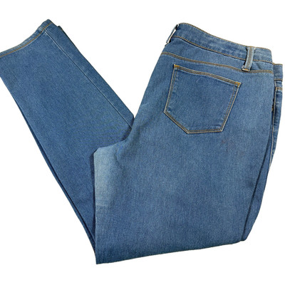 No Boundaries Womens Jeans Size 17 Blue Denim Stretch High Rise Y2K Curvy Fit