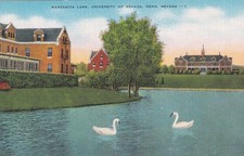 Manzanita Lake University Of Nevada Reno Nevada NV Postcard E11
