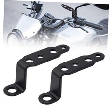 2pcs Motorcycle Mirror Mounting Bracket Motorcycle Fog Driving Light Black