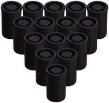 AKIRO 35mm Film Canisters w/ Caps 15-Pack Black Camera Reel Storage