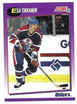 ESA TIKKANEN 1991-92 SCORE CARD NM-MT+ CONDITION