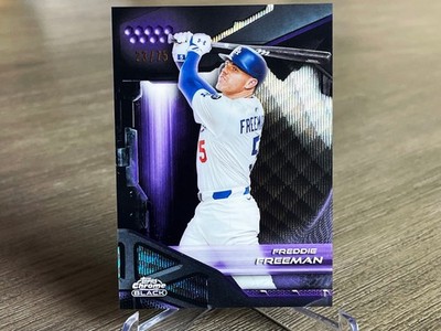 Topps Chrome Black 2026 FREDDIE FREEMAN 🔥/75 Purple WAVE Los Angeles Dodgers