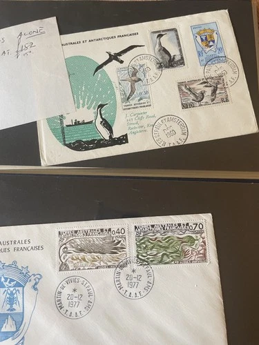 French France Antarctic Territory stamps all on FDCs 27 in total, big cat value