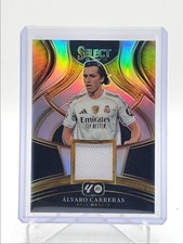 ALVARO CARRERAS 2025 SELECT LA LIGA SILVER PRIZM PATCH SOCCER Q2754