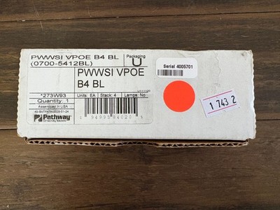 Pathway Connectivity PWWSI VPOE B4 Wall Station Insert Vignette Power Black