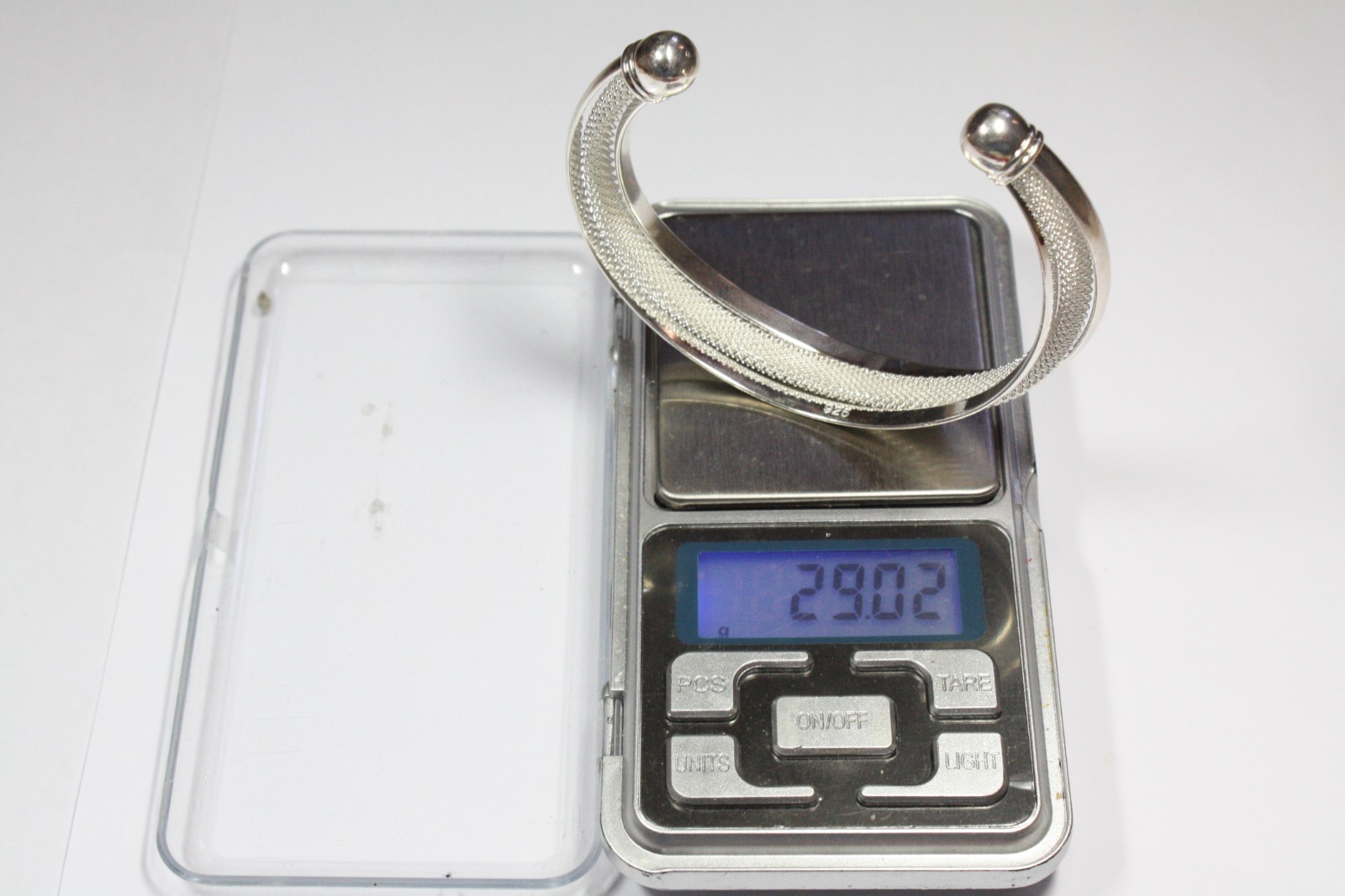 Solid 925 Sterling Silver Torque Bangle Bracelet … - image 4