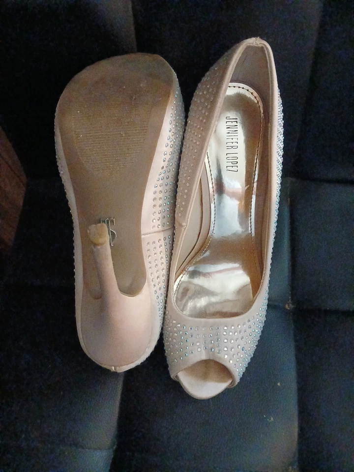 Jennifer Lopez JL Blingy Rubor Plataforma Tacones Altos Mujer Talla 6.5 Foto 4 de 4