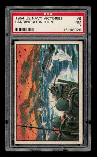 1954 U.S. Navy Victories Set-Break # 9 Landing At Inchon PSA 7 NM