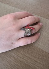 Sterling Silver 925 Coral Style Statement Ring UK R–S Artisan Organic Design