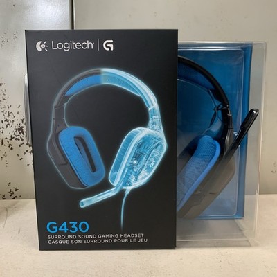 *NEW* Logitech G430 Black/Blue 981-000536 Wired Gaming Headset Multi-Platform