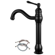 gotonovo Single Handle Vessel Sink Faucet 360 Swivel Bathroom Faucet One Hole