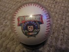 NASCAR 50th Anniversary Checkered Flag Baseball with Stand 1948- 1998 NEW — photo 4