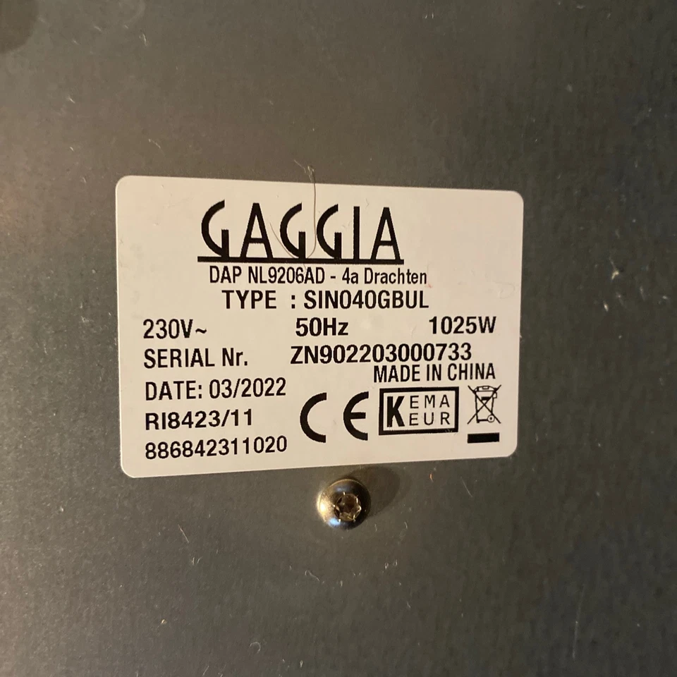 Komplett 2023 GAGGIA Ri842311 Grangaggia Style Manuelle Espresso Kaffeemaschine - image 4 of 4