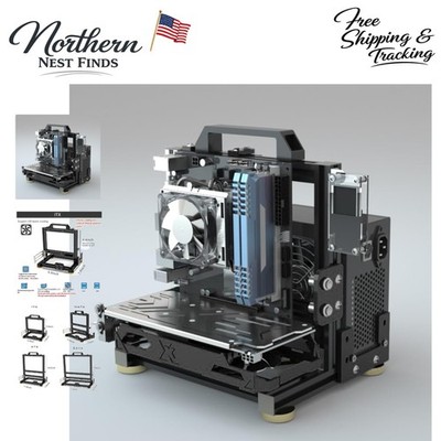 Versatile Aluminum Chassis for EATX/ATX/M-ATX with Water Cooling Support