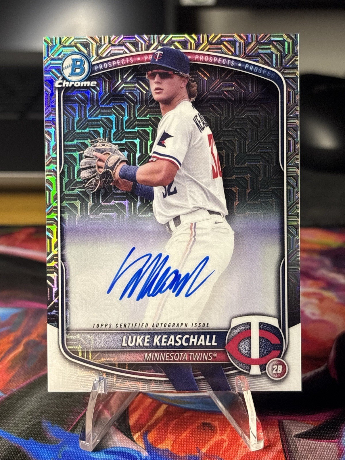 Luke Keaschall 2025 Bowman Chrome Mega Box Auto Prospect Mojo #BMA-LK Rookie RC
