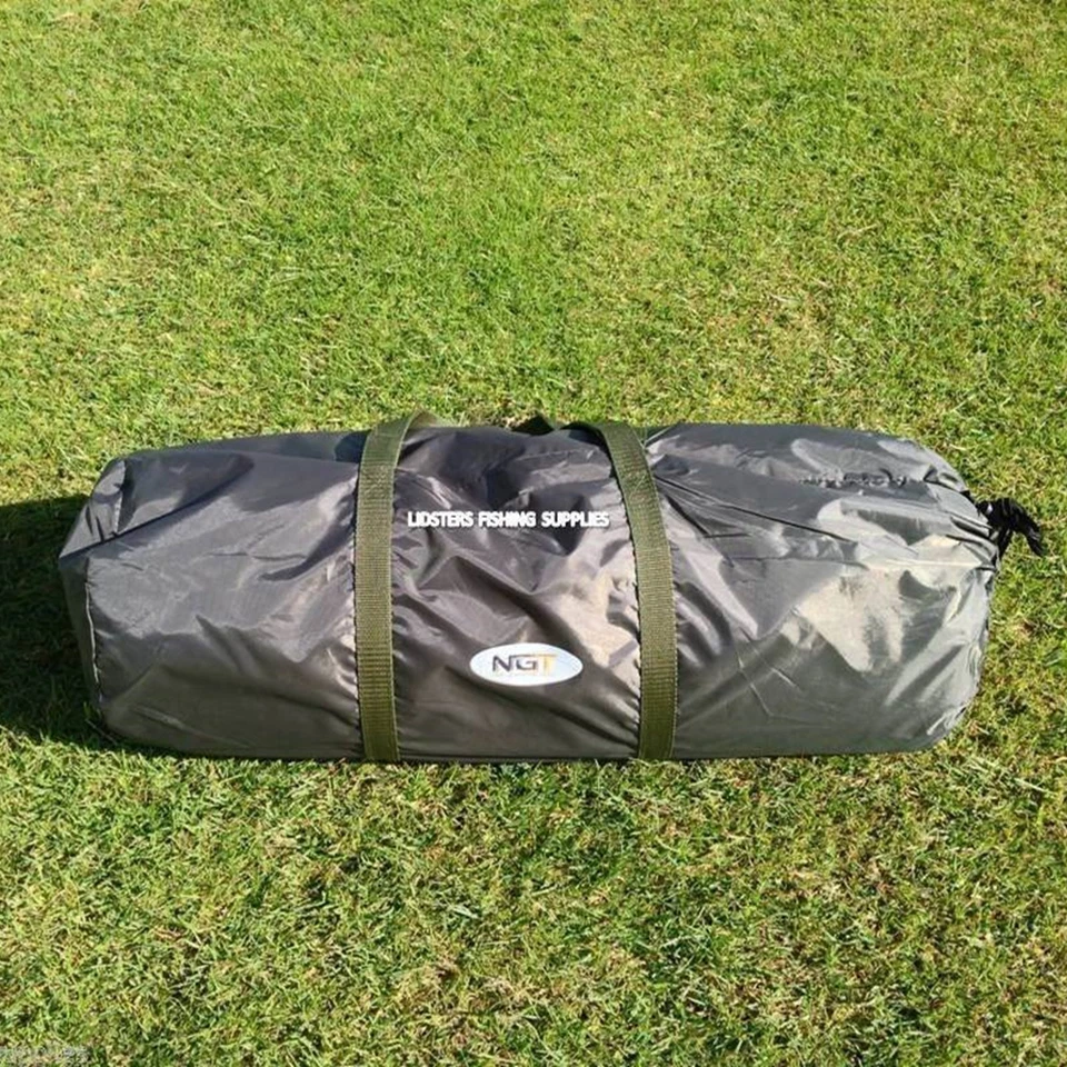 2 Man Double Skin NGT Green Carp Fishing Bivvy Tent Overnight Camping Shelter - Image 2 of 4