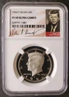 1994 S Proof 50c Kennedy Silver Half Dollar NGC PF69 Ultra Cameo