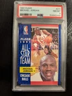 PSA 8 1991 FLEER #211 MICHAEL JORDAN HOF ALL-STAR TEAM CARD CHICAGO BULLS