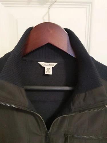 Calvin Klein - Black Jacket Coat mens - longsleeve, collar image 2