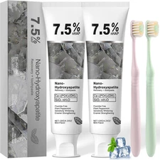 2PCS Nano Hydroxyapatite Toothpaste for Advanced Enamel Protection and Tooth Str