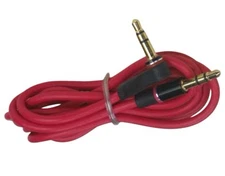 3.5mm BEATS Jack Replacement STUDIO Cable Lead Cord AUX PRO SOLO Red Audio