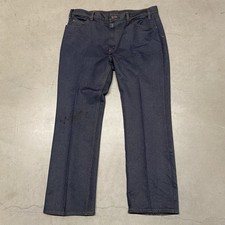 Vintage Levis Pants Men 38x30 Orange Tab Blue Slacks Western Trousers 70s Rodeo