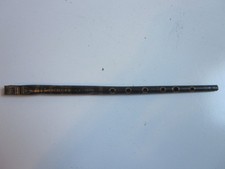 Ancien sifflet en étain Calura Made in Germany clé de C noir/or 12,625" LONGUEUR