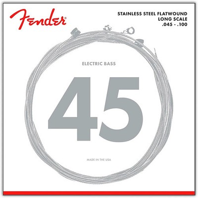 Fender 9050L Stainless Steel Flatwound Long Scale Bass Strings  Light