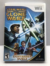 Star Wars: The Clone Wars Lightsaber Duels - Nintendo Wii - Complete w/ Manual