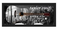 Taylor Swift Signed Graphics Guitar w Shadowbox Display Case ACOA