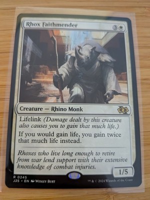 MTG Rhox Faithmender 0245 J25 Foundations M/NM kostenloser Versand im Vereinigten Königreich