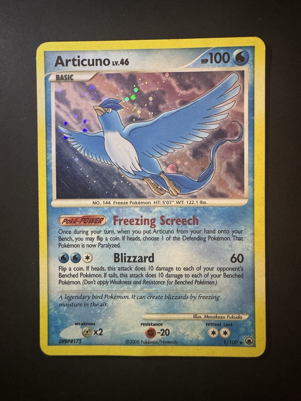 Articuno 1/100 - MP - Holo Rare Majestic Dawn - Pokemon TCG 2008