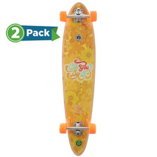 (2-Pack) Dusters California Dig It 40” Bamboo Longboard Cruiser Skateboard