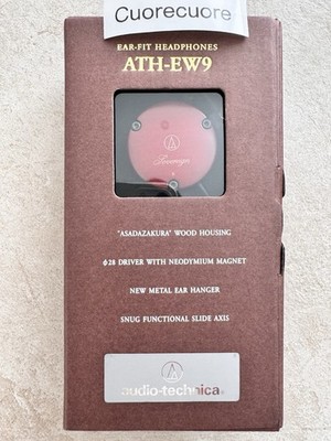 Audio Technica ATH-EW9 Ear Fit Clip-On Headphones Wooden Wood From