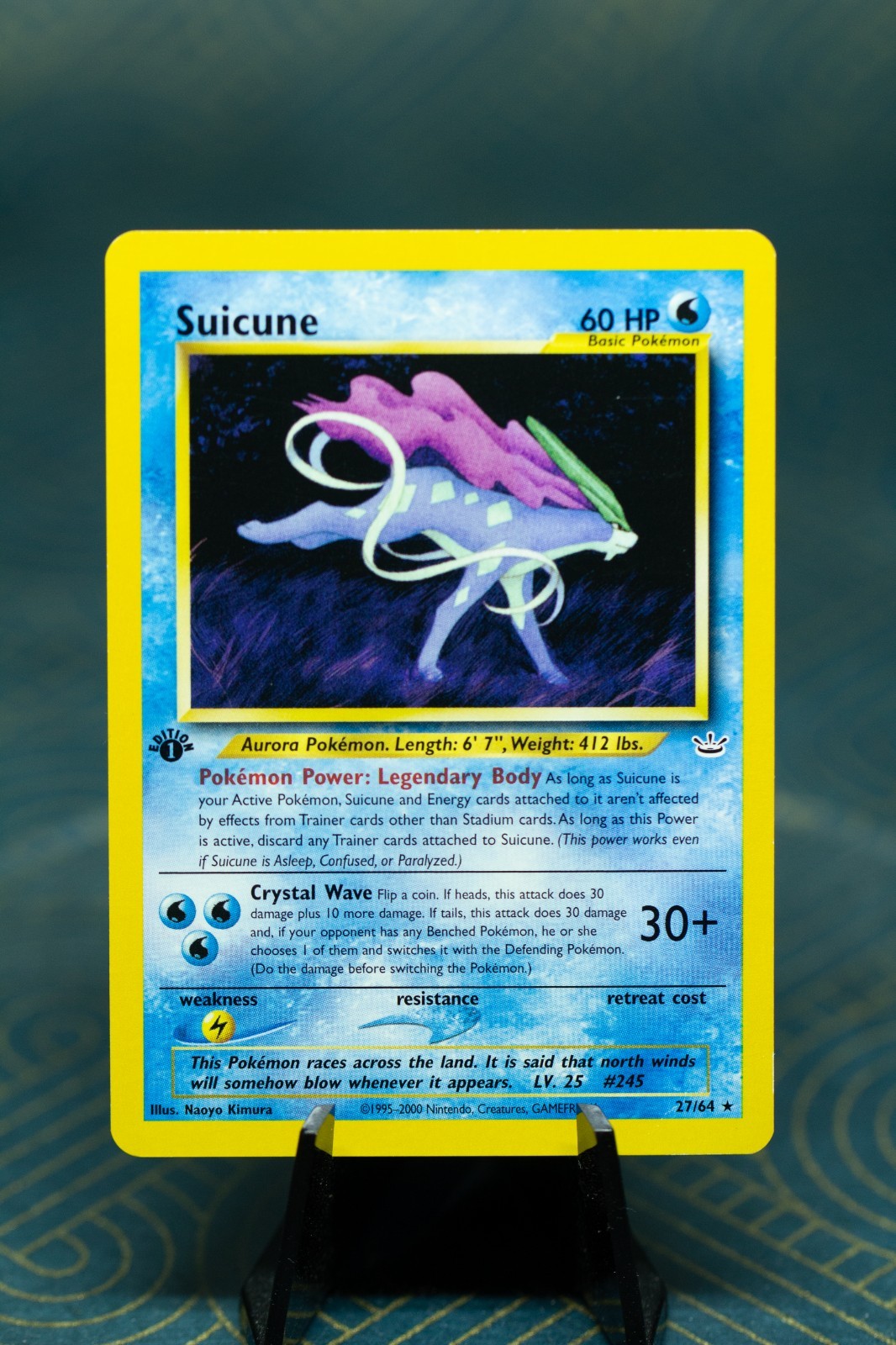 Suicune 27/64 First Edition Neo Revelation