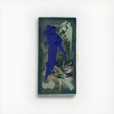 OOAK Original Abstract Expressionism Mixed Media Painting Art 20”x10 Signed