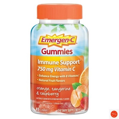 Vitamin C Immune Support Gummies - Orange, Tangerine & Raspberry - 45ct: