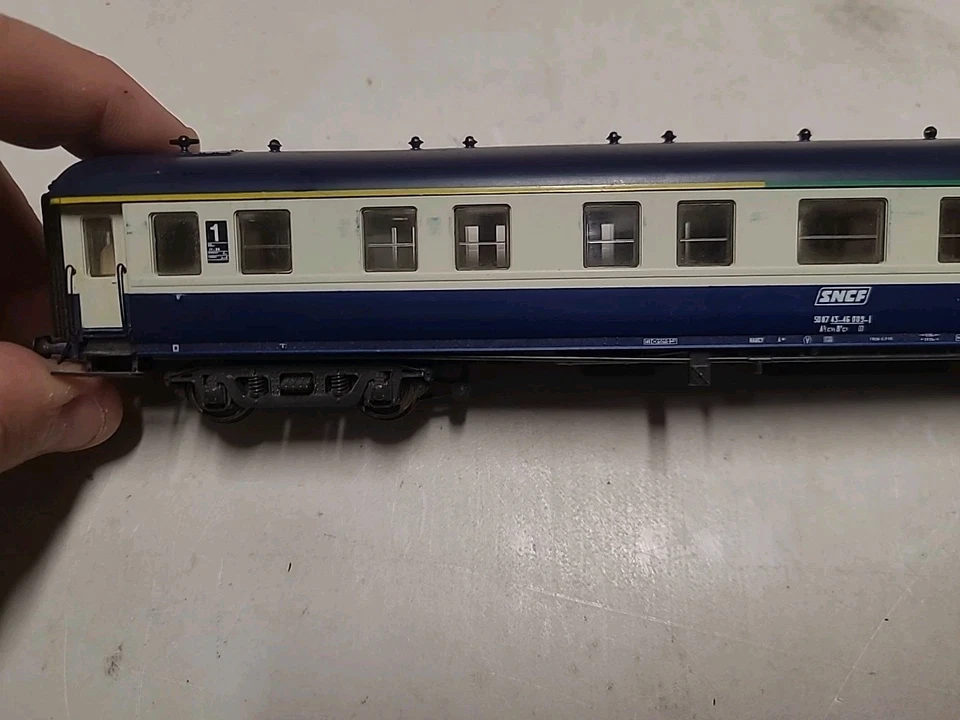 Ho ROCO 2 Wagons VOITURE EST COUCHETTES 1/2 CL  BLEUE  44214C N°5087 No Jouef  - Photo 3/4