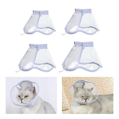 Katzenschutz Halsband Anti Lecken Transparent Katzen Erholungshalsband Kegel für