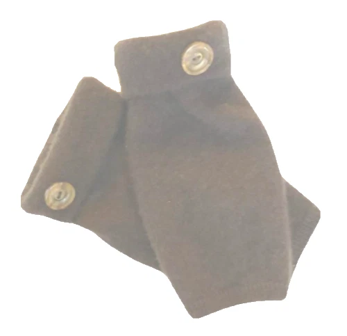 FINGERLESS GLOVES BROWN DARK 100% CASHMERE ONE SIZE S M L OS ARM WARMERS CUFFS