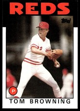 Tom Browning 1986 Topps #652 Cincinnati Reds MLB READ FREE SHIPPING AutographDen