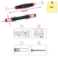 KS Tools 154.0011 Kabel-Entriegelungswerkzeug FüR Flachstecker Und FlachsteckhüL