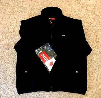【Mサイズ】SUPREME POLARTEC HARRINGTON JACKET Supreme Harrington Polartec Black Jacket-size-Large-brand new | eBay