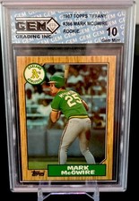Mark McGwire 1987 Topps Tiffany #366 RC GEM 💎 MINT