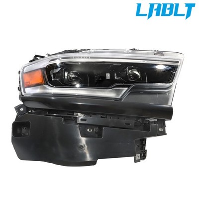 LABLT Right Headlight Dual Lens FULL LED Black Projector For 2019-2024 Ram 1500
