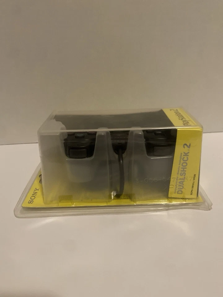 Controlador analógico Sony OEM PlayStation 2 PS2 DualShock 2 con cable negro nuevo sellado Foto 4 de 4
