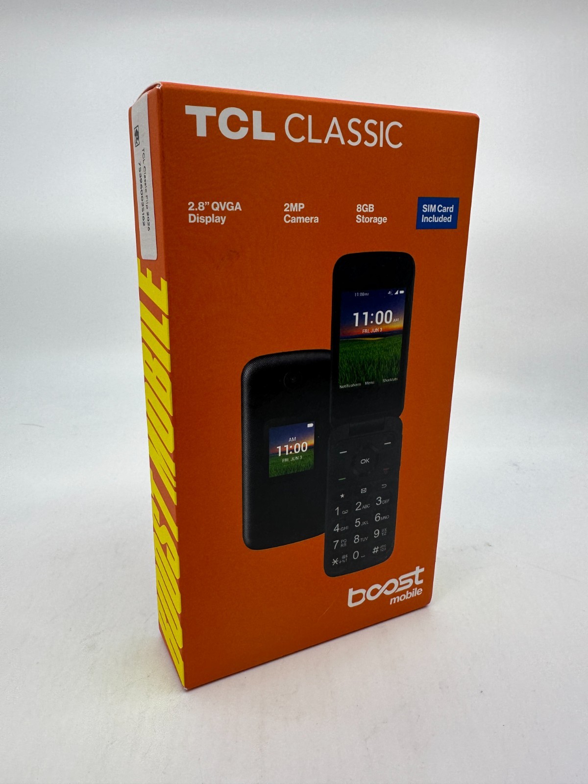 New/Sealed - Boost Mobile Summit Flip, 8GB, Black - Prepaid Phone [Locked]