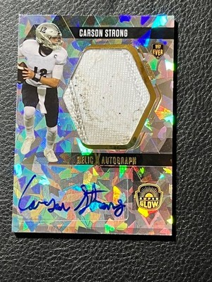 2021 Super Glow  1st Ever Auto Jumbo Patch Relic * CARSON STRONG * RC  #D 1 / 1
