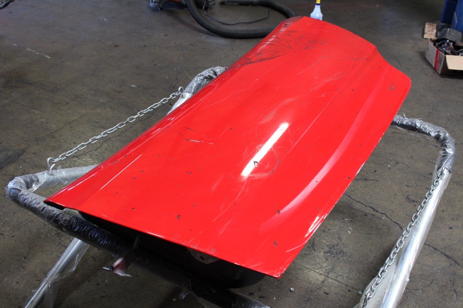 Ferrari F430 Coupe, Spider, LH, Front Door Shell, Fire Dmg, Used, P/N 68489211
