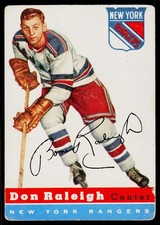 1954-55 Topps Don Raleigh #53 New York Rangers HOCKEY